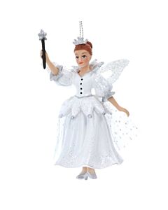 Gisela Graham White Resin Fairy Godmother Decoration